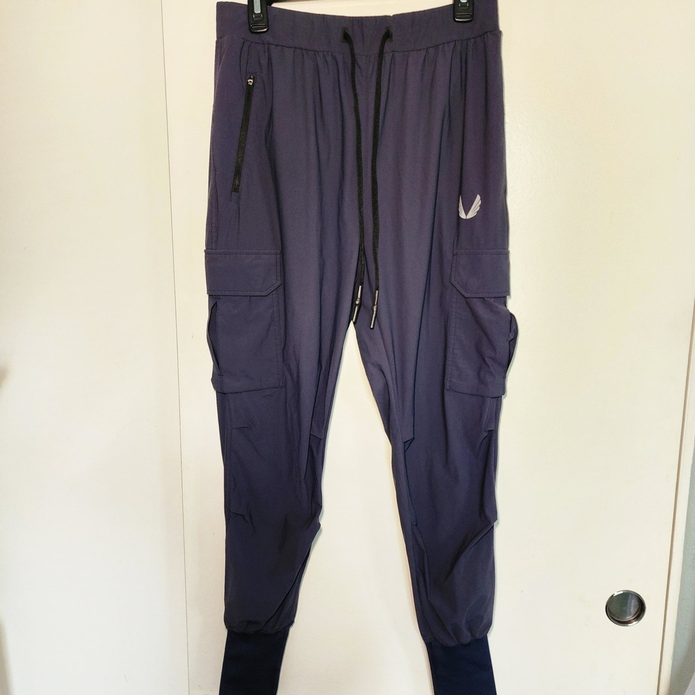 2 ASRV Tetra-Lite Cargo Joggers Mens Large Navy&Grey Excellent DSG-0825 Techwear - Picture 12 of 16